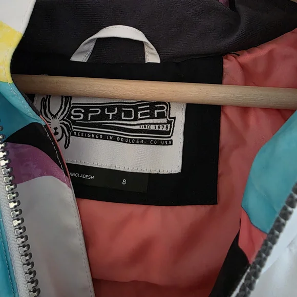 Spyder Multicolor Kids Two Piece Ski Suit - Picture 15 of 15